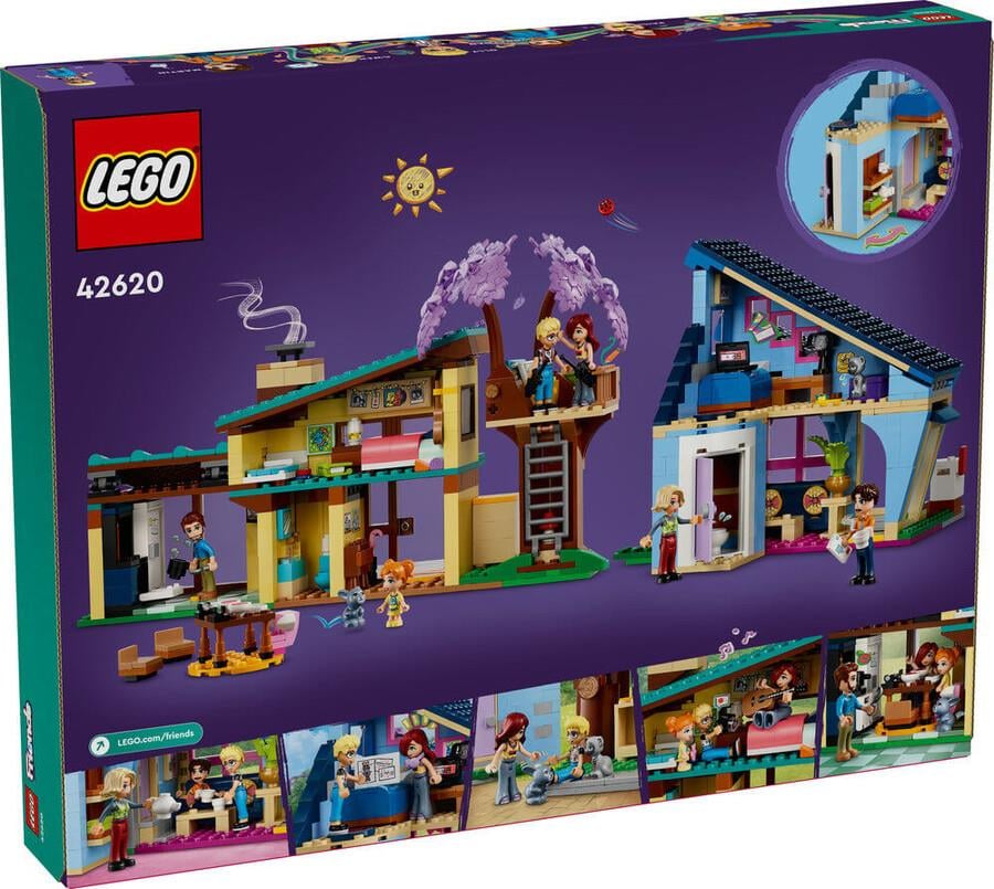 LEGO Friends Olly ve Paisley'nin Aile Evleri 42620 Lego LGF42620