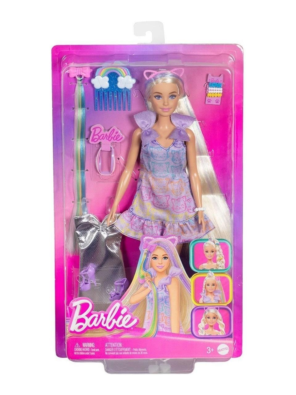 BARBIE UPUZUN MUHTESEM SACLI BEBEK SAC TASARIM OYUN SETI JCT72 Diğer JCT72