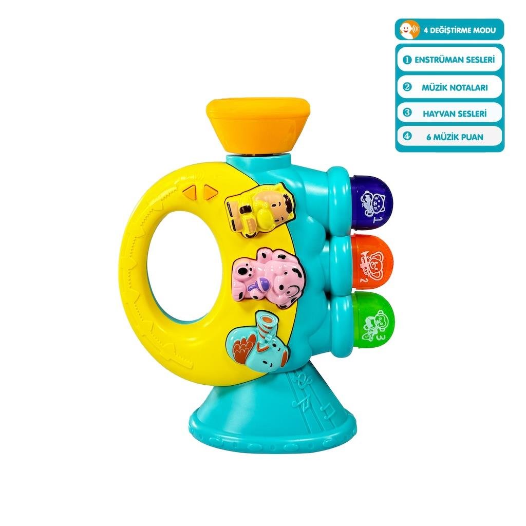 VARDEM ISIKLI VE MUZIKLI KUTULU TROMPET BEBEK PIYANOSU Diğer JLG 855 37A