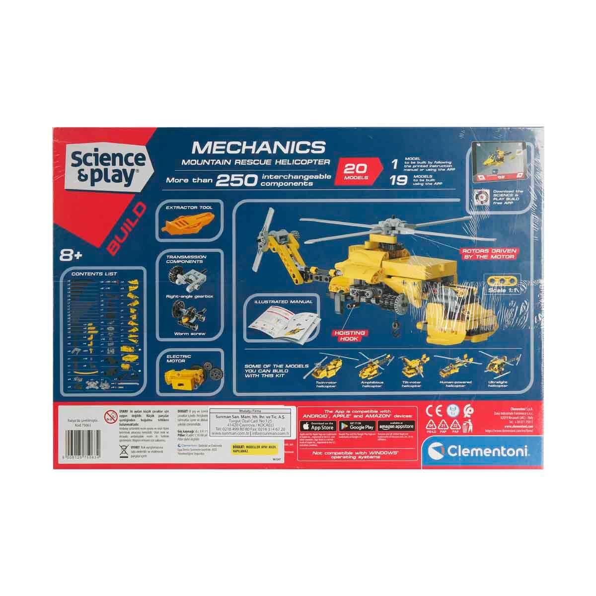 CLEMENTONI MEKANIK LABORATUVARI KURTARMA HELIKOPTERI 75063 Diğer CLE 75063