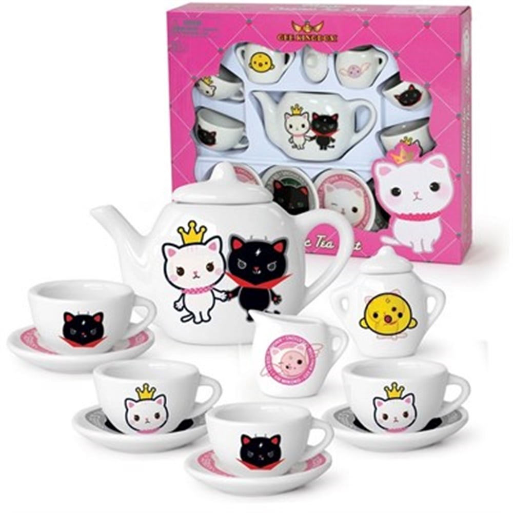 13 Parça Renkli Porselen Çay Seti