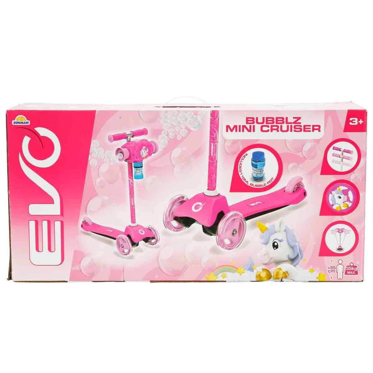 EVO 3 TEKERLEKLI UNICORN BUBBLZ MINI CRUISER PEMBE SCOOTER Diğer S01001474