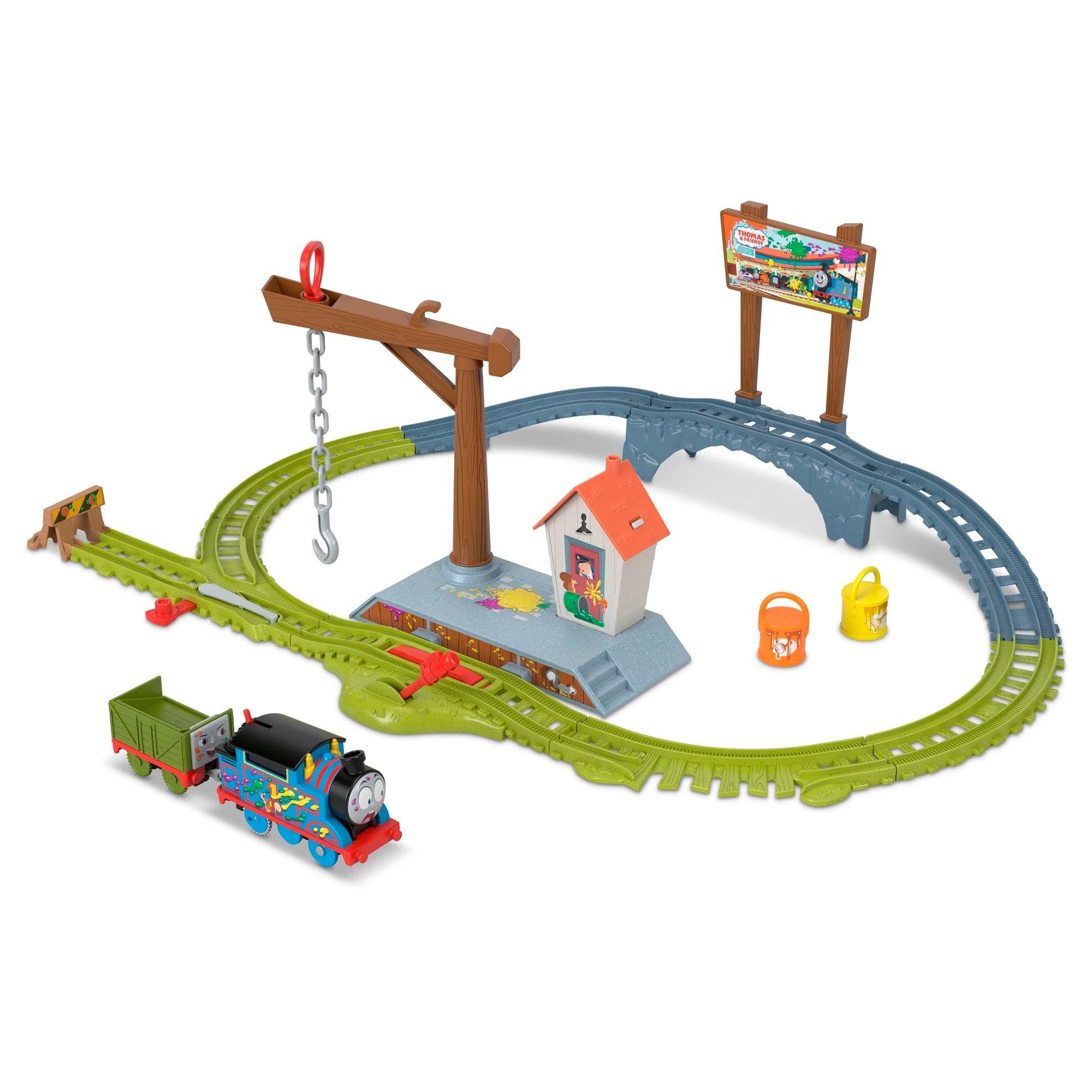 Fisher Price Thomas ve Arkadaşları Boya Teslimatı Motorlu Tren Seti HTN34 Fisher Price HTN34