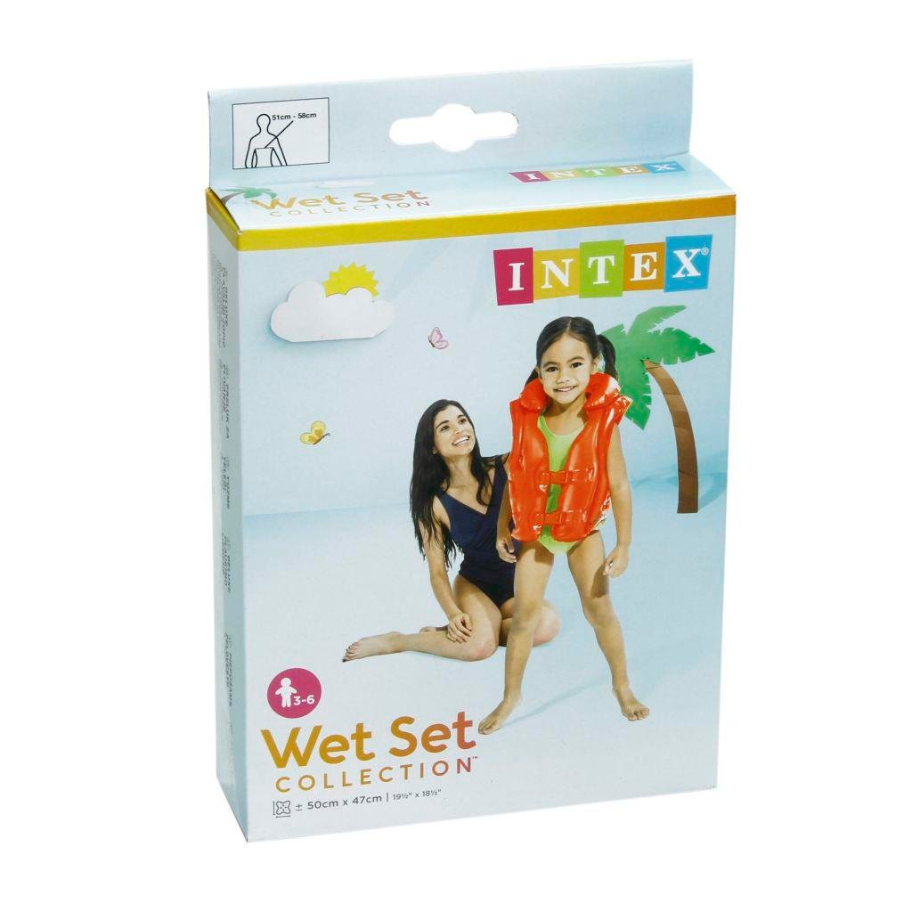INTEX YAKALI KIRMIZI YELEK 50X47 CM (3-6 YAS) 58671 Intex VAR58671