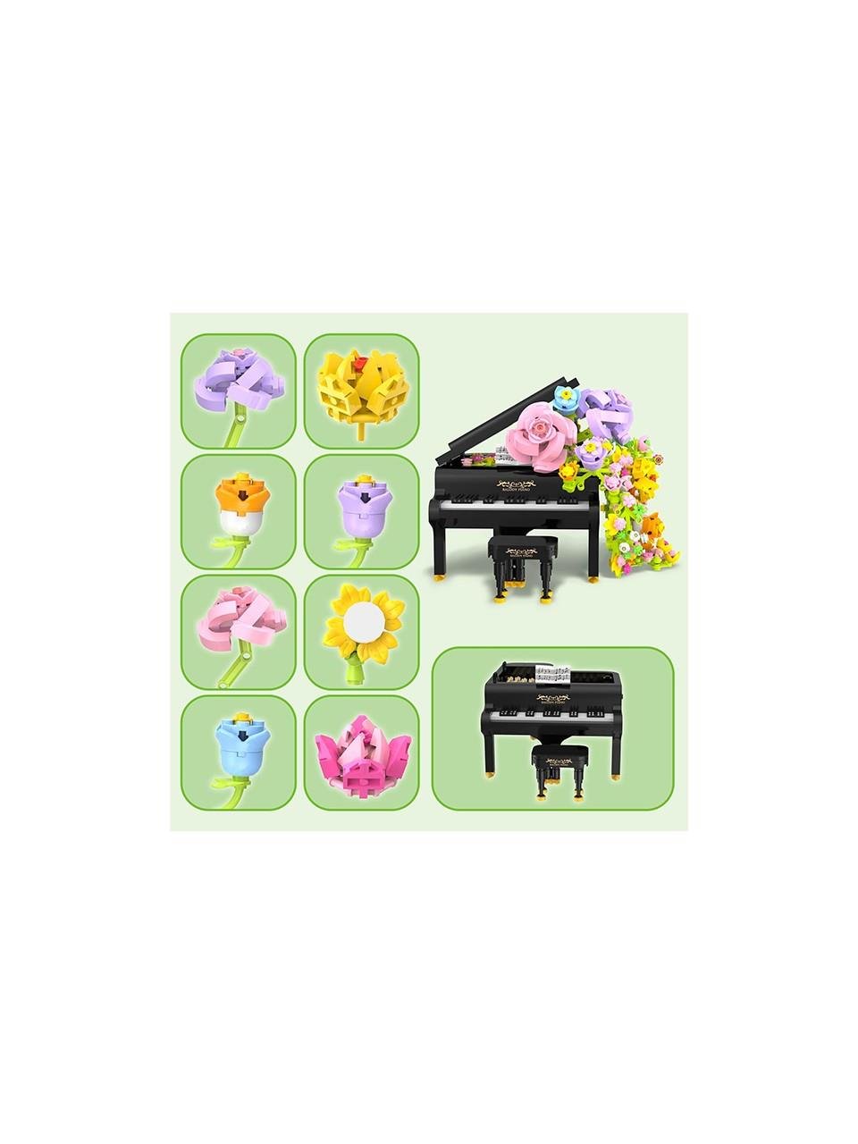 Ctoys The Movement Of Flowers Çiçekli Piyano Bloklar 21194 Diğer CTOY 21194