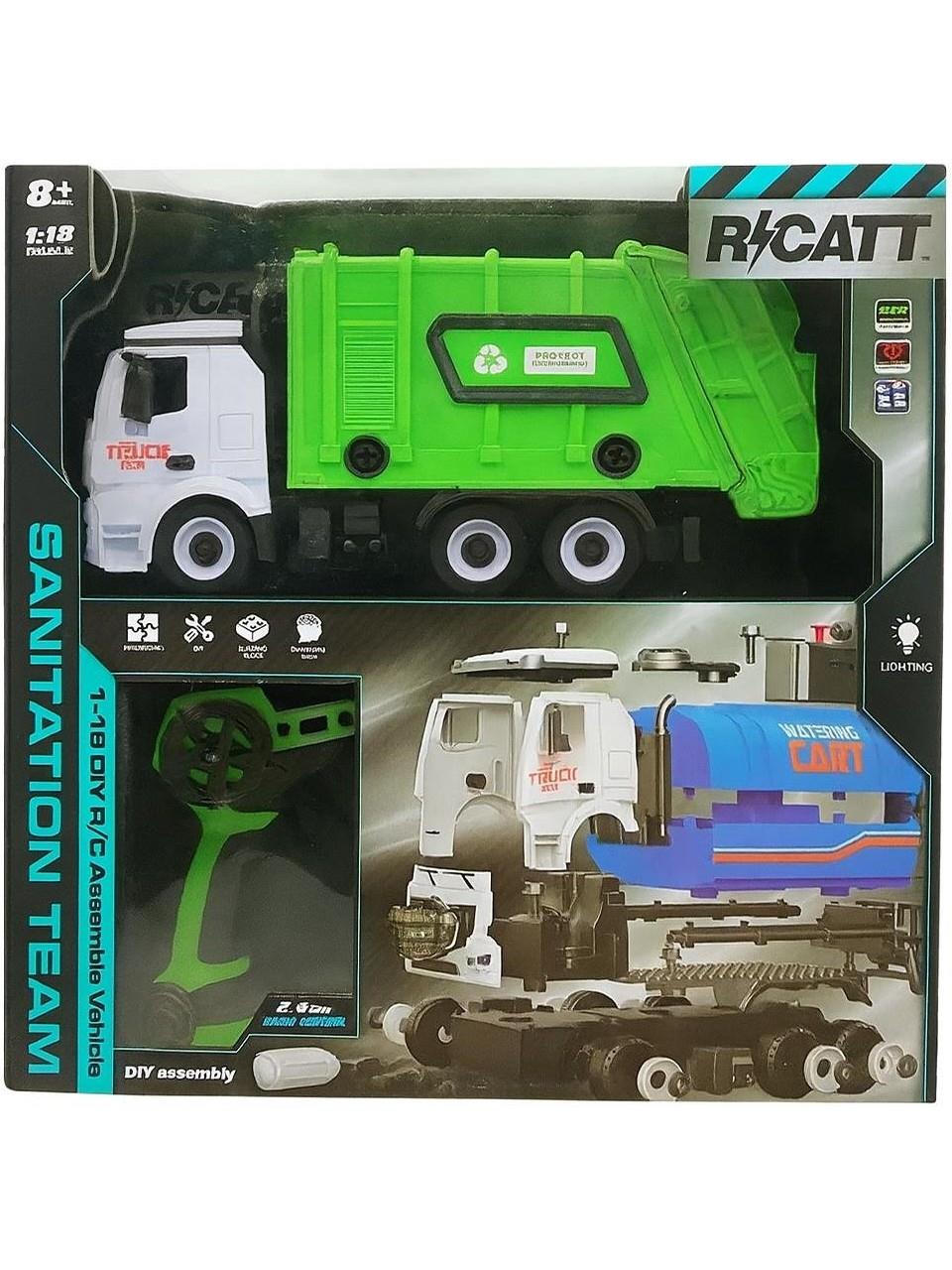 Ctoys 1:18 Usb Şarjlı Kumandalı Sök Tak Çöp Kamyonu Diğer CTOY YWS982B