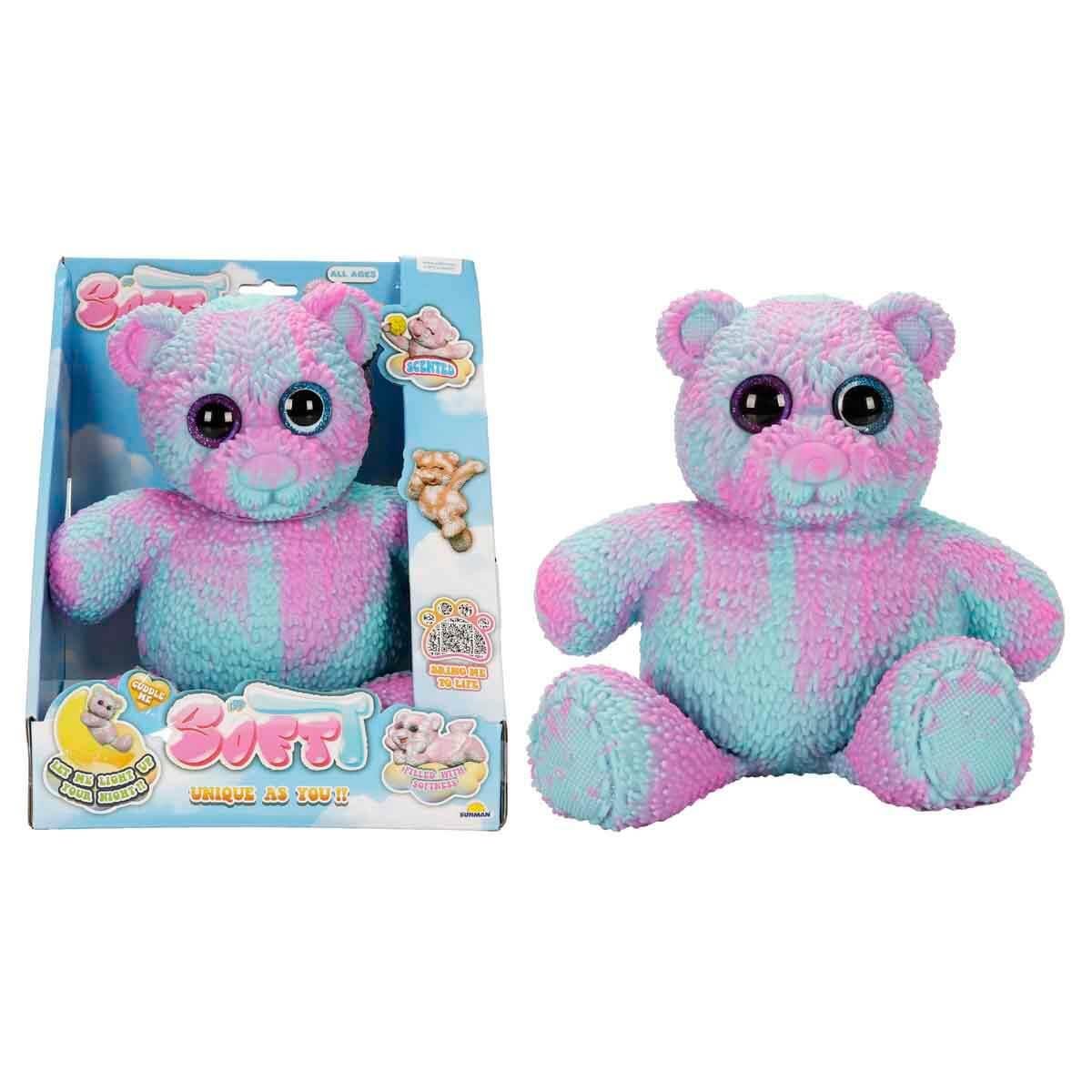 SOFTT KARANLIKTA PARLAYAN DELUXE YUMUSAK AYICIK MOR YESIL S01012331 Diğer S01012331 MY