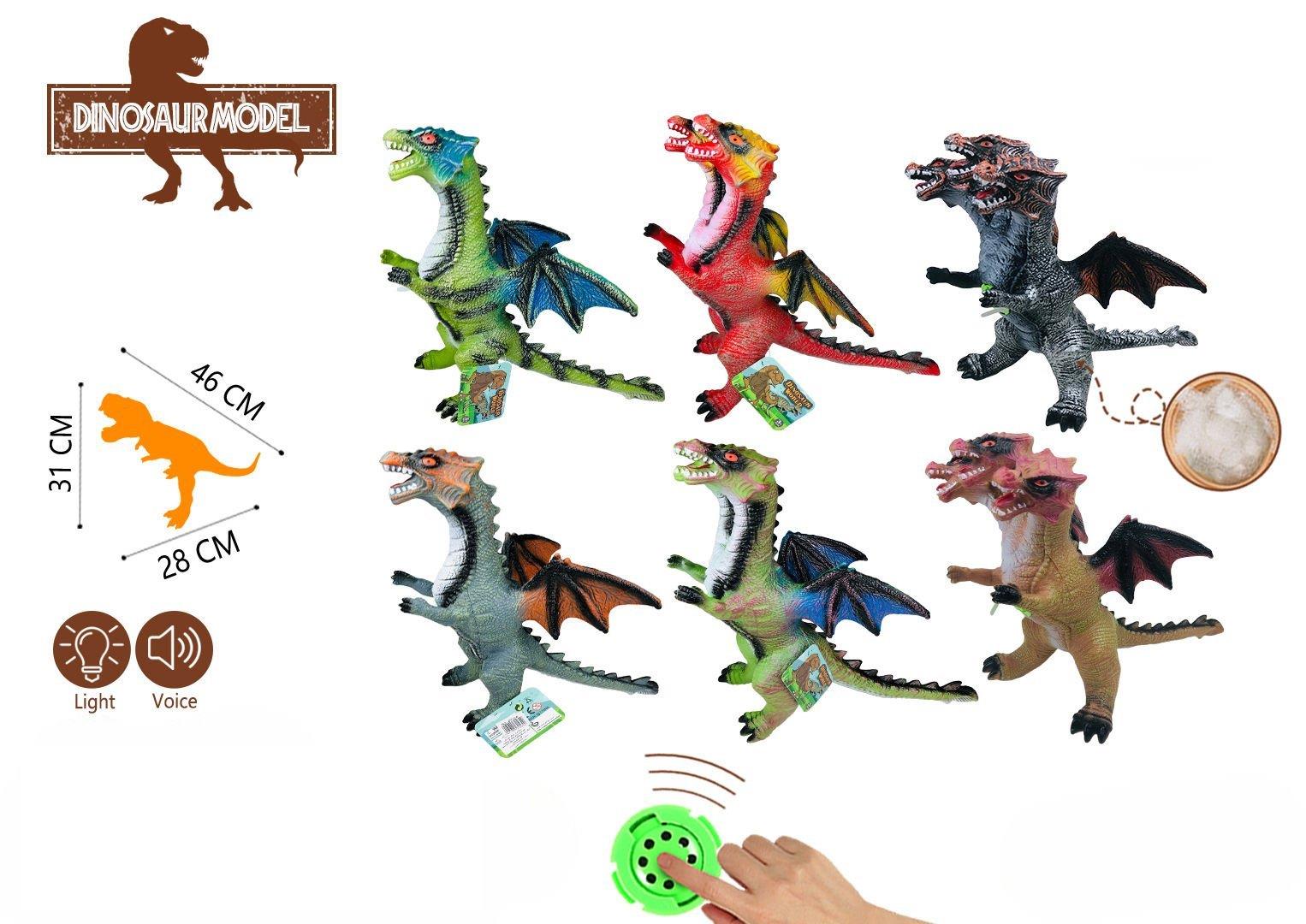 Dinozorlar Üç Başlı Sesli Kızılkaya KZL CJ2030 3