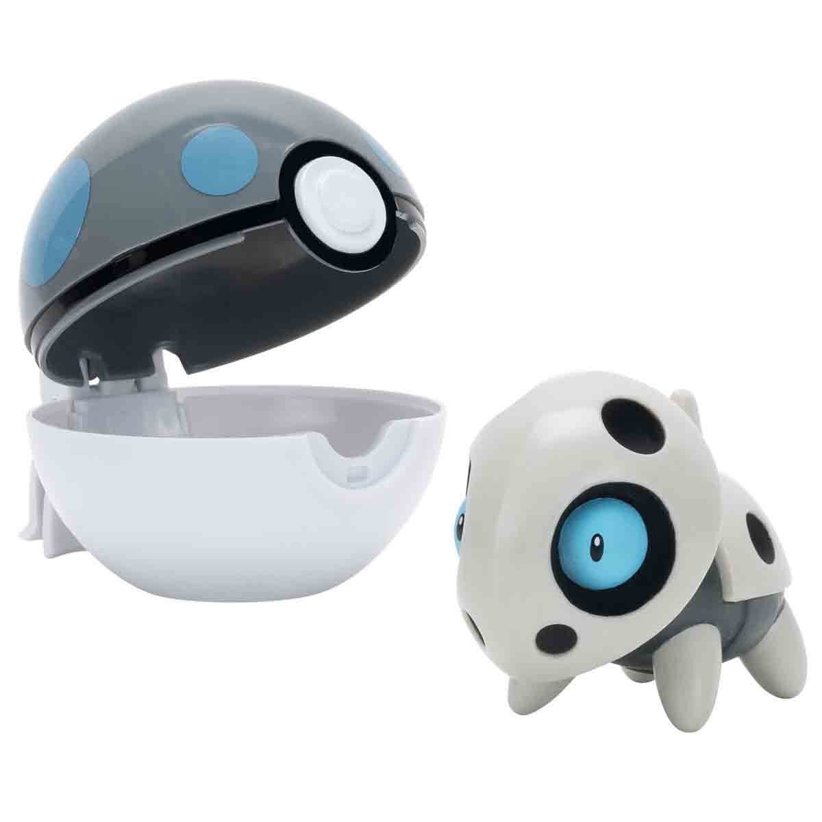 Pokémon Clip 'n' Go Poké Topu ve Figür Seti Aron + Heavy Ball 95057 C-PKW4147 Pokemon PKW4147