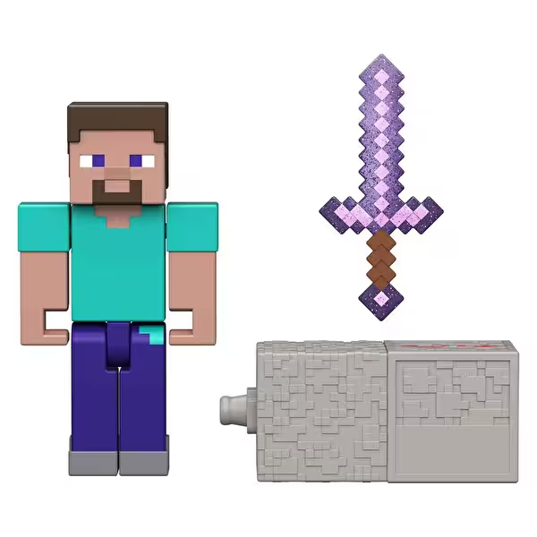 Minecraft Blok Oluştur Serisi Figürleri Steve GTP08-JJR85 Minecraft JJR85