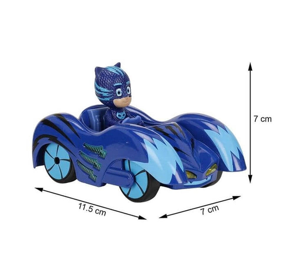 1:43 PIJAMASKELILER SESLI VE ISIKLI RACER CAT VE ARACI 12 CM Dickie SMB 203142000