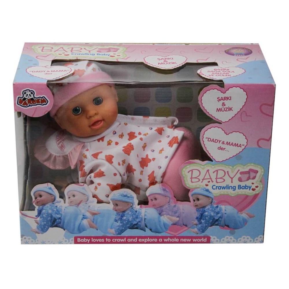 Kutulu 26cm Müzikli Emekleyen Bebek Diğer 3337 6