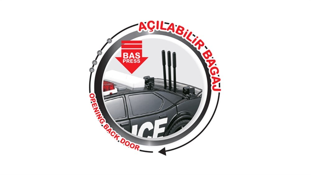 Nitro Speed 1:20 Polis Arabası - Siyah Diğer 404000