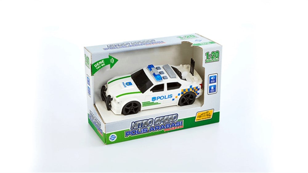 Nitro Speed 1:20 Polis Arabası - Beyaz Yeşil Diğer 420000