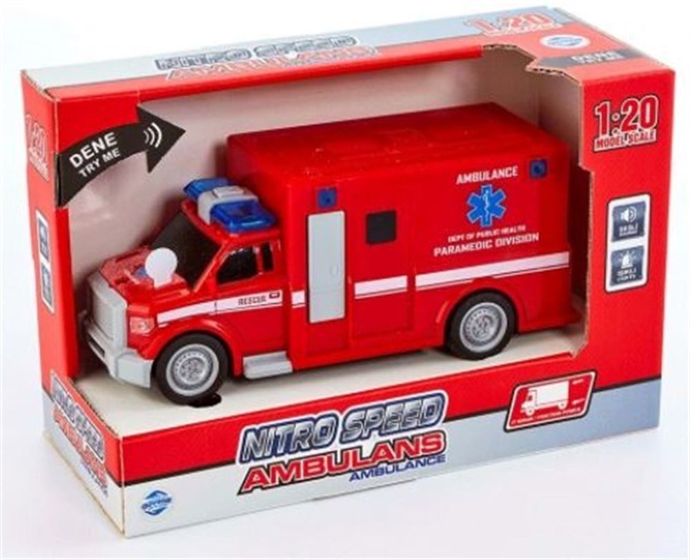 Nitro Speed 1:20 Polis Ambulans Kırmızı Diğer ADL13827