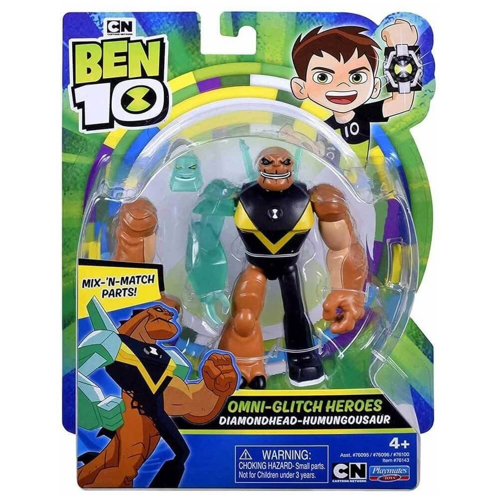 BEN 10 AKSIYON FIGURLERI OMNI GLITCH HEROES DIAMONDHEAD-HUMUNGOUSAUR Diğer BEN53110 DH