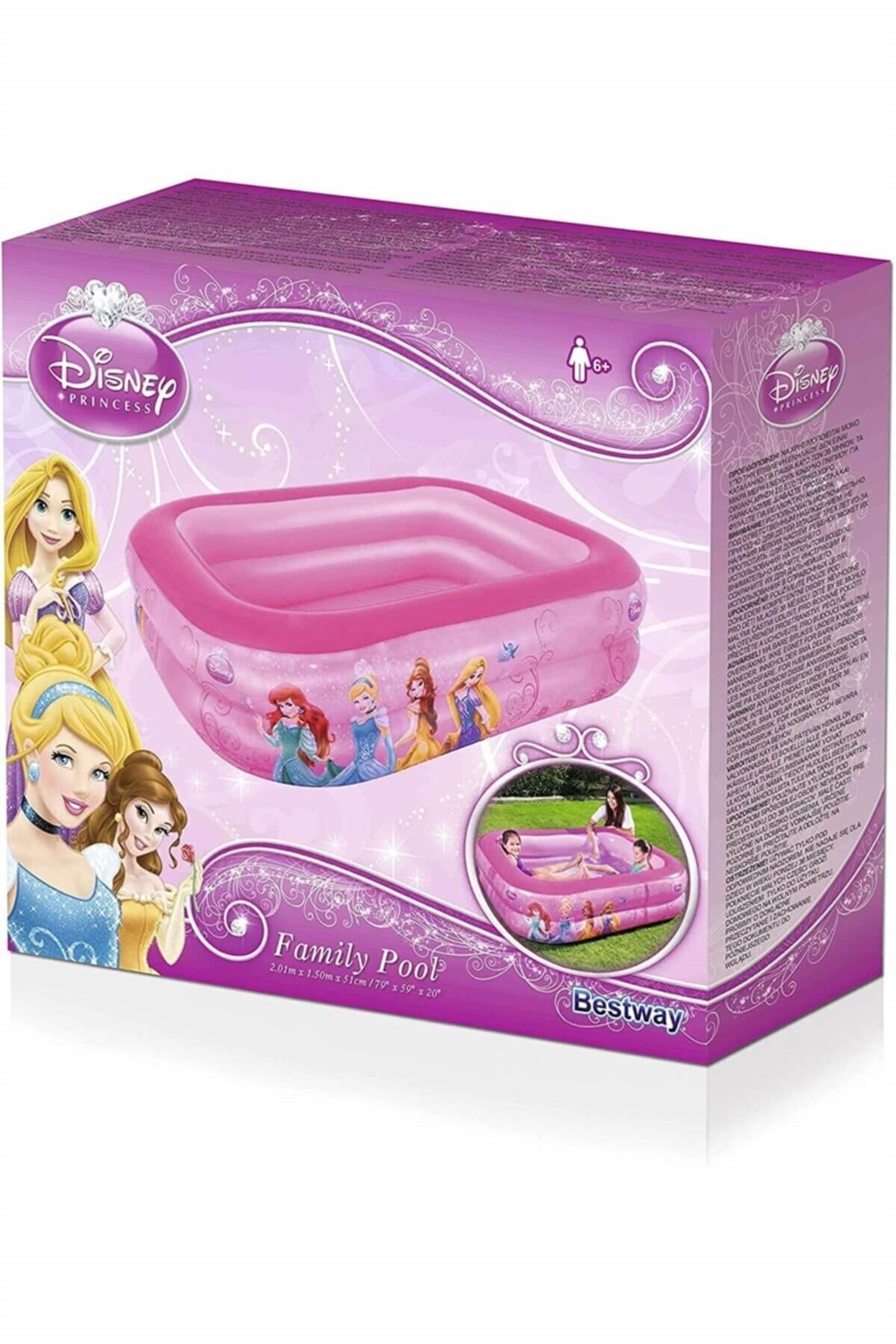 DISNEY PRENSES DIKDORTGEN DISNEY PRENSES AILE HAVUZU 201&150&51 CM Diğer BW91056