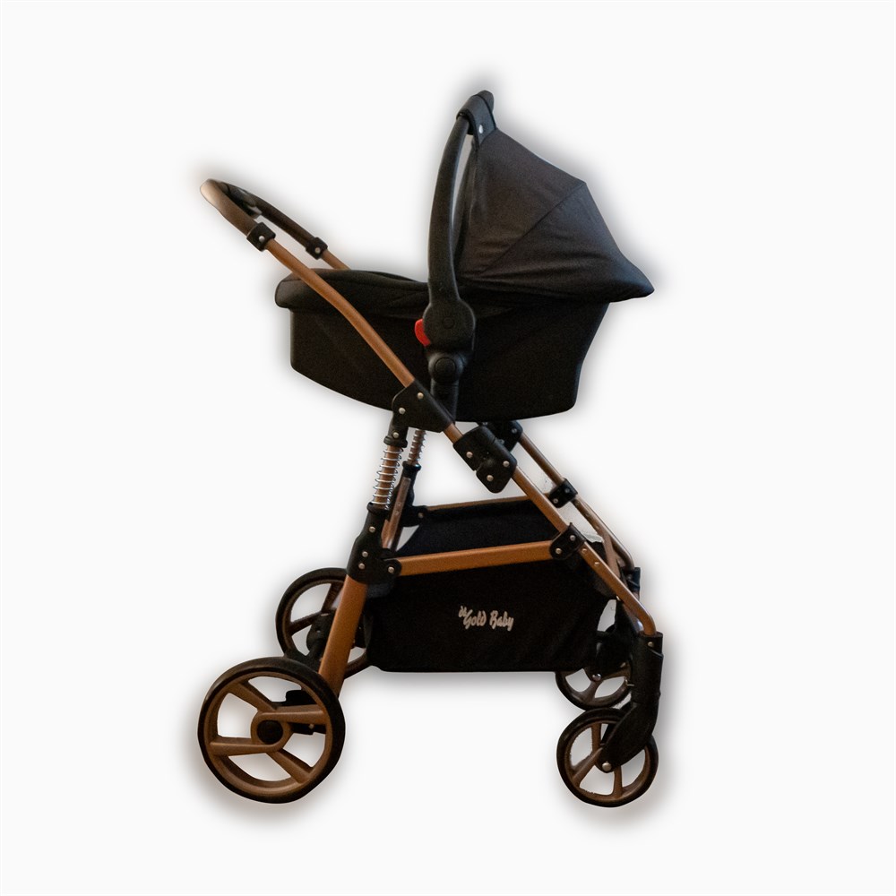 GOLD BABY TRIO TRAVEL SISTEM BEBEK ARABASI BLACK GOLD Diğer BYB TR 001 G