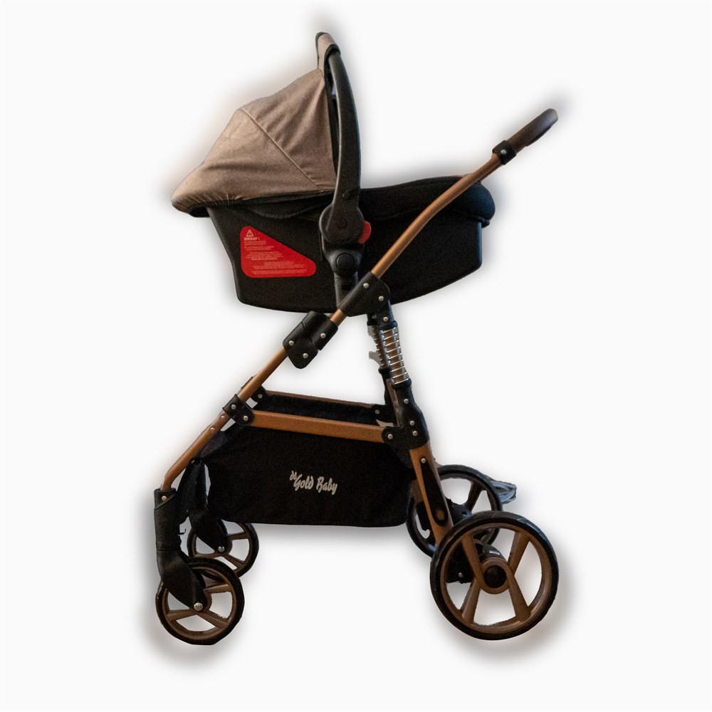 GOLD BABY TRIO TRAVEL SISTEM BEBEK ARABASI KAHVERENGI Diğer BYB TR 001 K