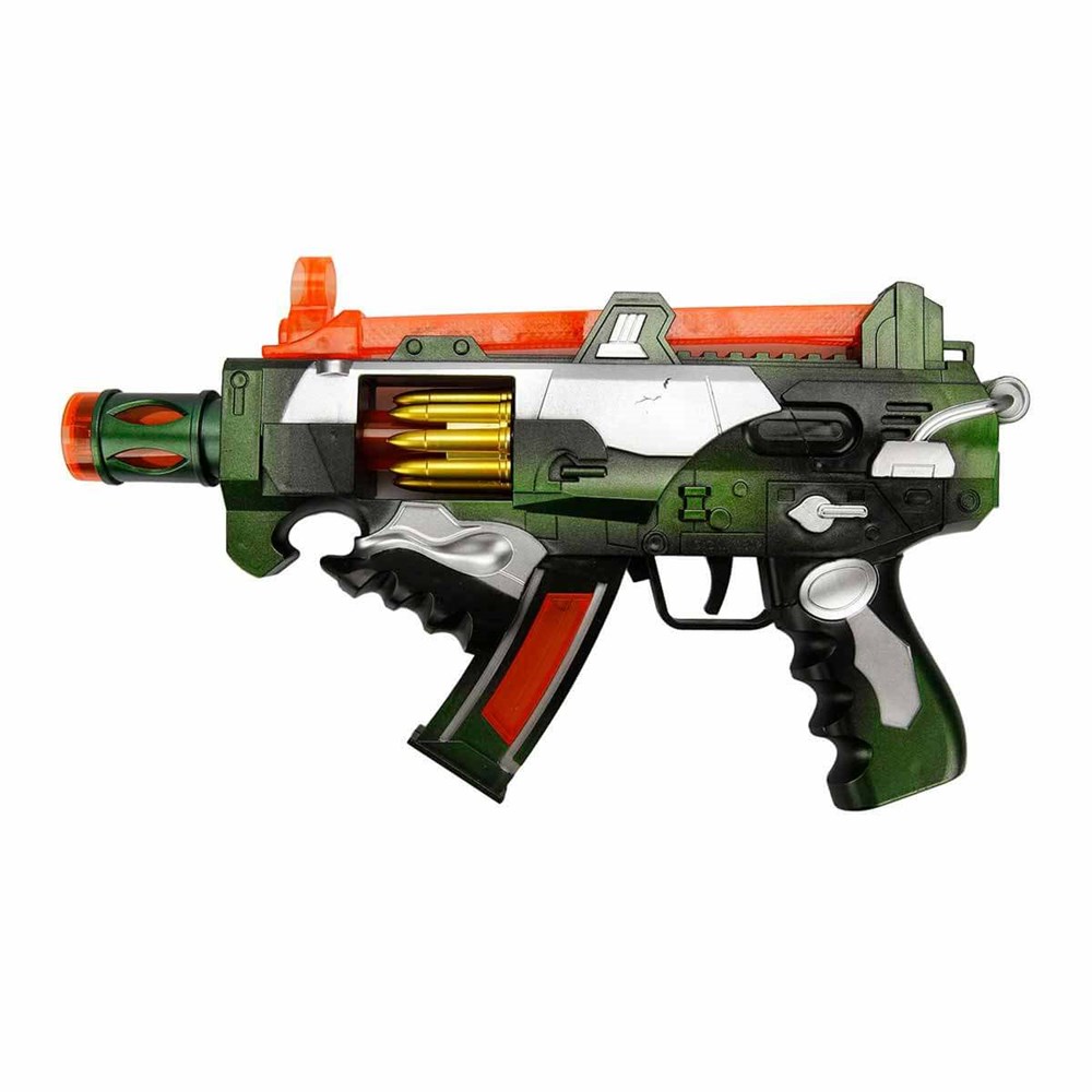 Machine Gunshot Sesli ve Işıklı Silah Diğer CNL 3802