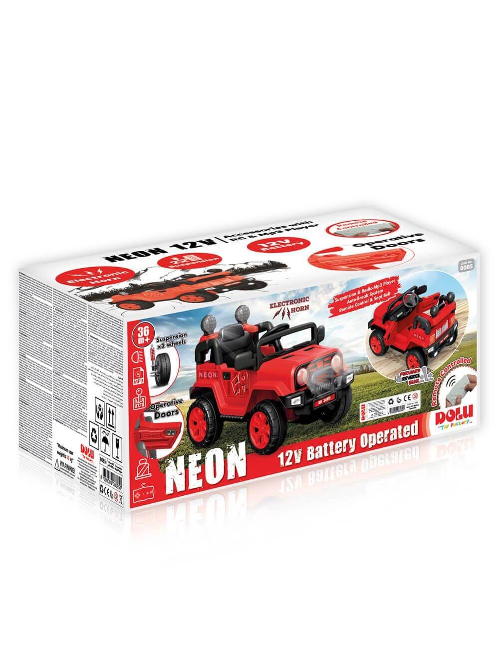 Dolu Neon 12V Uzaktan Kumandalı Kırmızı Araba Diğer DL 8085