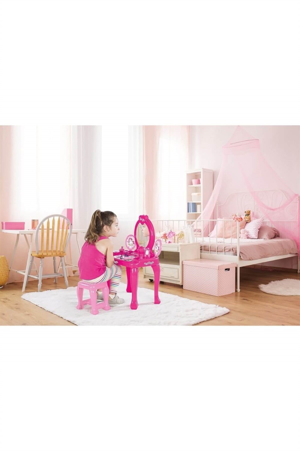 Unicorn Ayaklı Makyaj Masası Ve Sandalye Seti Diğer DL2561