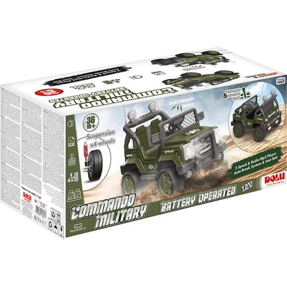 DOLU COMMANDO 12V UZAKTAN KUMANDALI AKULU JEEP Diğer DL8083
