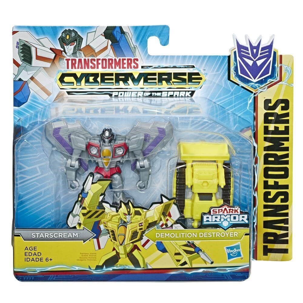 TRANSFORMERS CYBERVERSE SPARK ARMOR BATTLE FIGUR STARSCREAM E4219-E4298 Diğer E4298