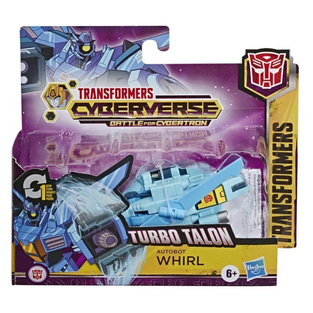 TRANSFORMERS CYBERVERSE TEK ADIMDA DONUSEN FIGUR AUTOBOT WHIRL E3522-E7022 Diğer E7022