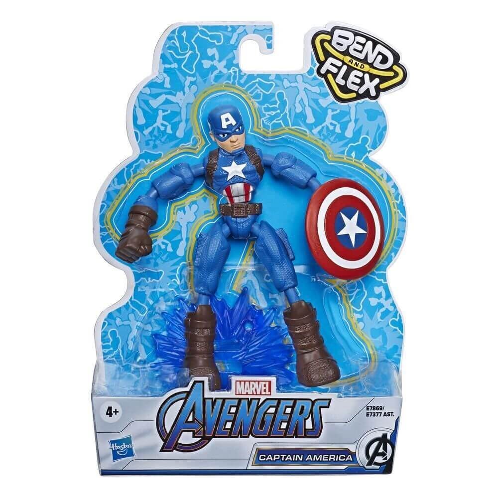 AVENGERS BEND FLEX FIGUR CAPTAIN AMERICA E7377-E7869 Diğer E7869