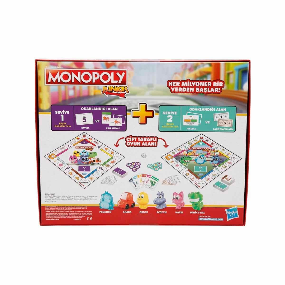 MONOPOLY JUNIOR 2SI 1 ARADA F8562 Diğer F8562