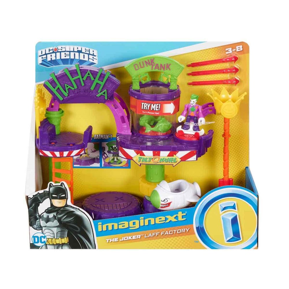 IMAGINEXT DC SUPER FRIENDS JOKER KAHKAHA FABRIKASI OYUN SETI GBL26 Diğer GBL26