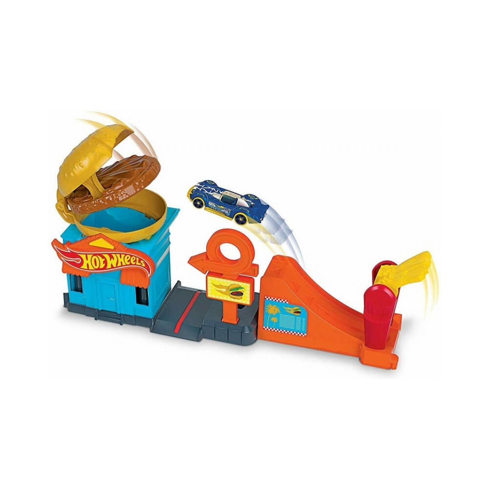 Hot Wheels Şehir Otoparkı Oyun Setleri Burger Frh28-Gpd09 Diğer GPD09