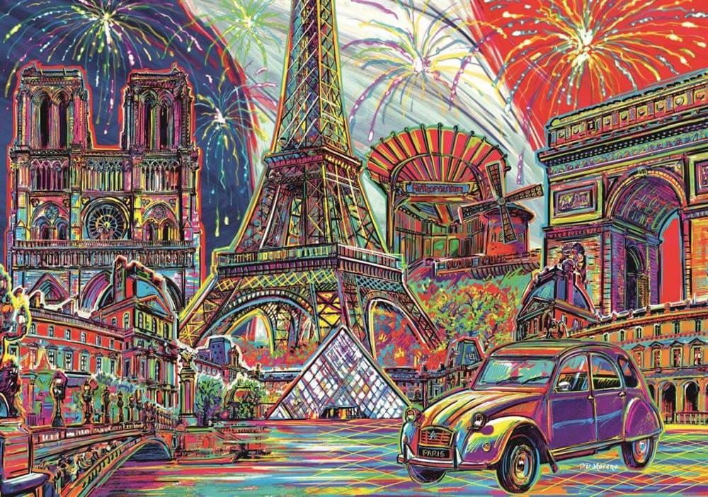 Trefl 1000 Parça Colours Of Paris Diğer HD10524