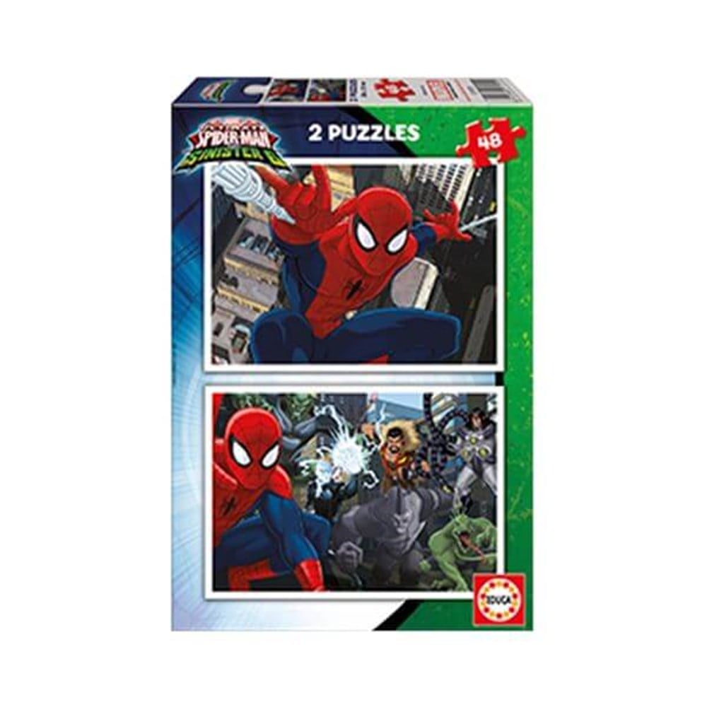 Educa Spiderman 2'li 48 Parça Puzzle Diğer HD17170