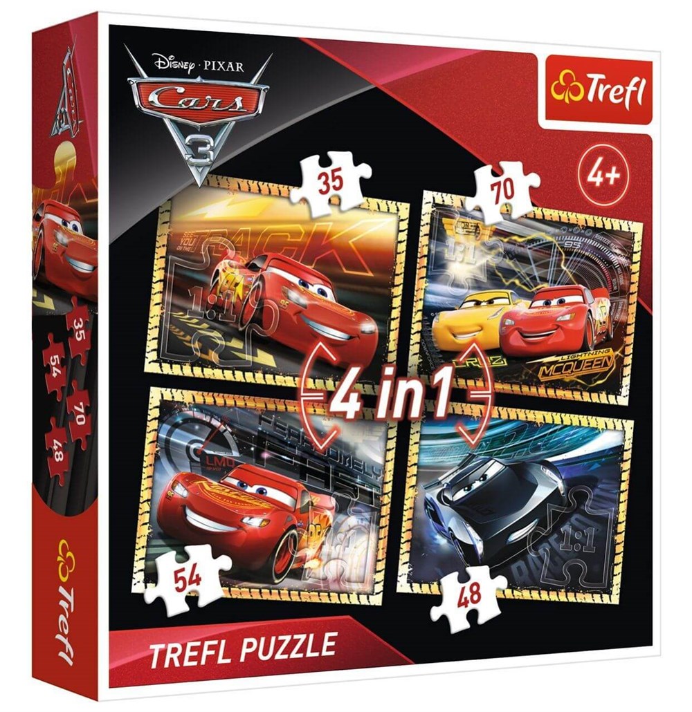 Trefl 4 In 1 Disney Cars 3 Read Diğer HD34276