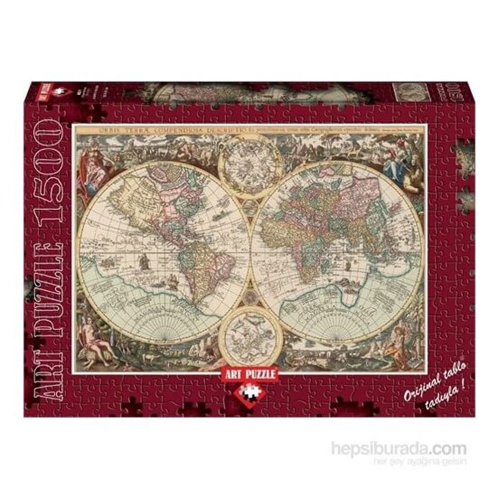 ART PUZZLE DUNYA HARITASI 1500 PARCA PUZZLE Diğer HD4631