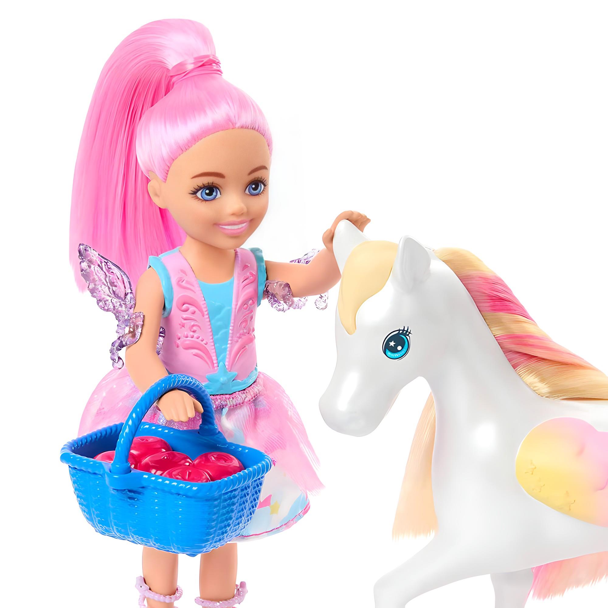 BARBIE A TOUCH OF MAGIC CHELSEA VE PEGASUS OYUN SETI HNT67 Diğer HNT67