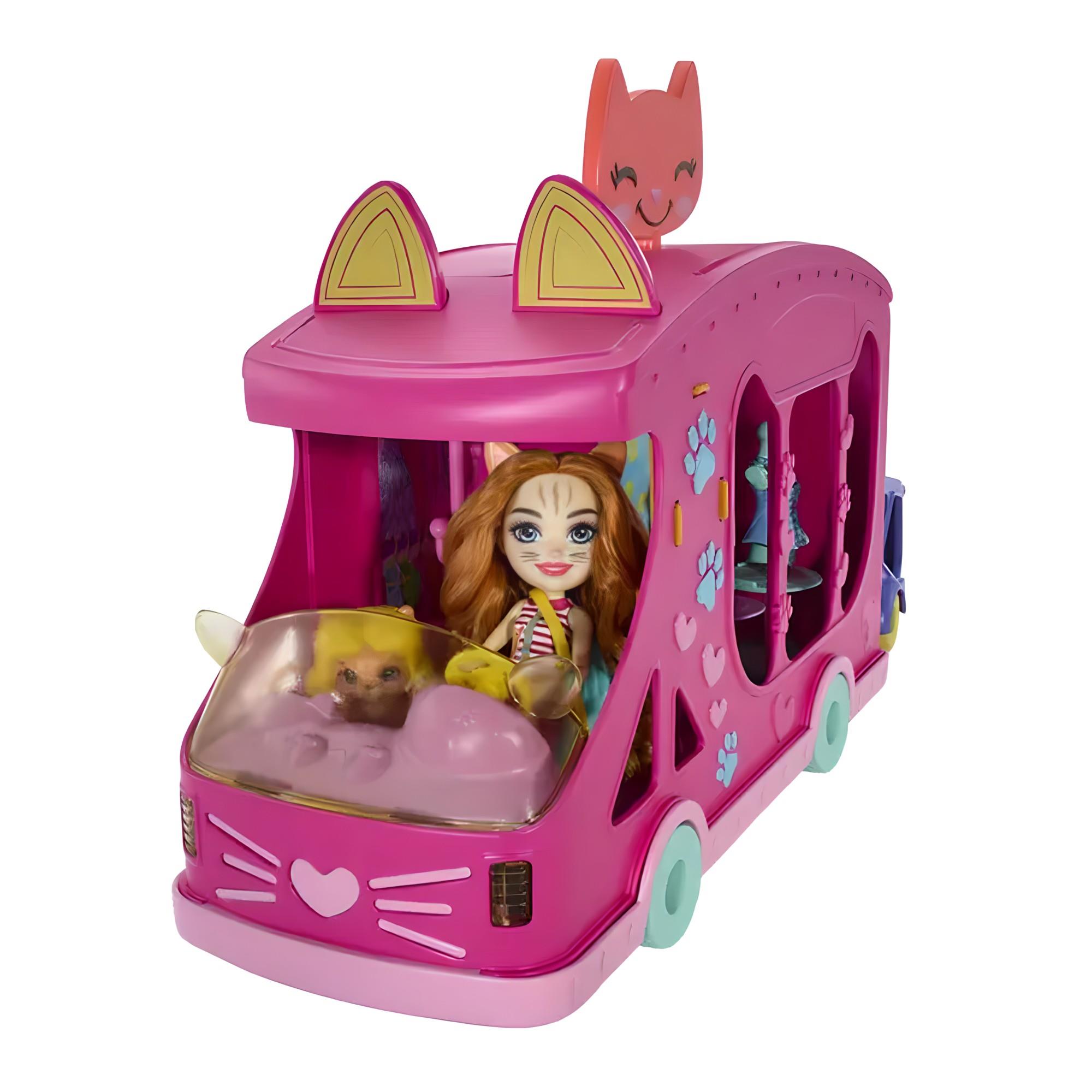 ENCHANTIMALS KEDI TEMALI MODA OTOBUSU HPB34 Diğer HPB34