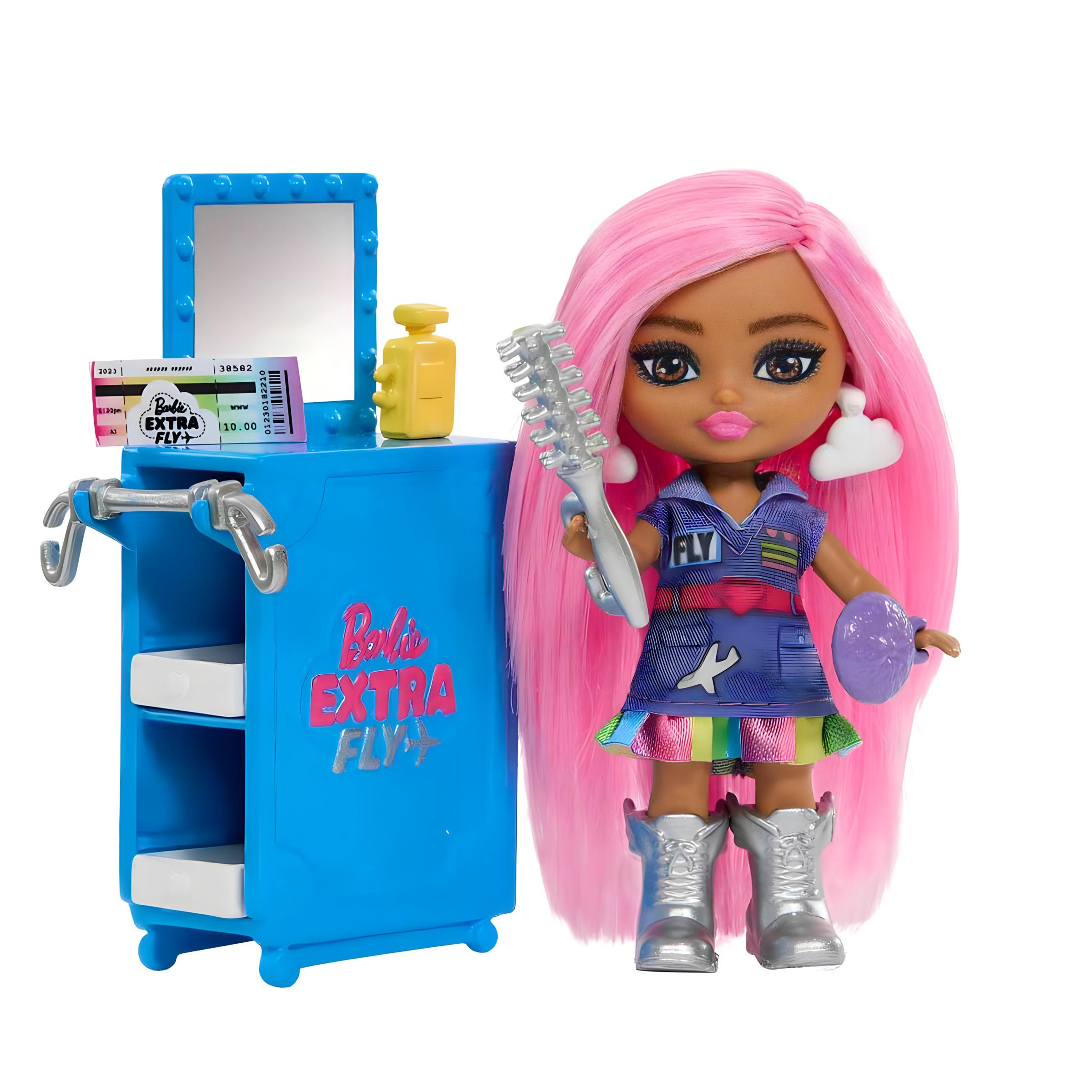 BARBIE EXTRA JET VE EXTRA MINI MINIS OYUN SETI HPF72 Diğer HPF72
