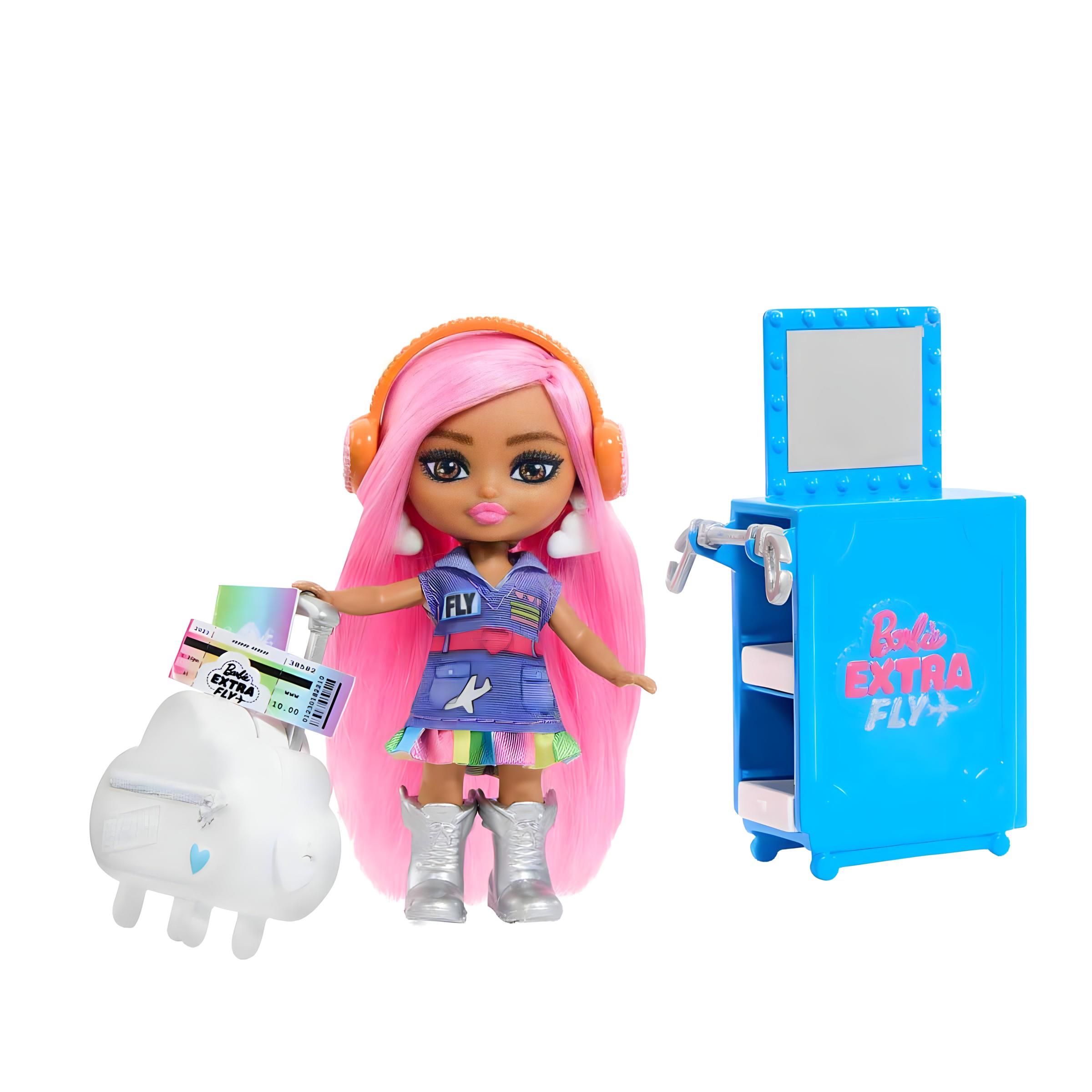 BARBIE EXTRA JET VE EXTRA MINI MINIS OYUN SETI HPF72 Diğer HPF72