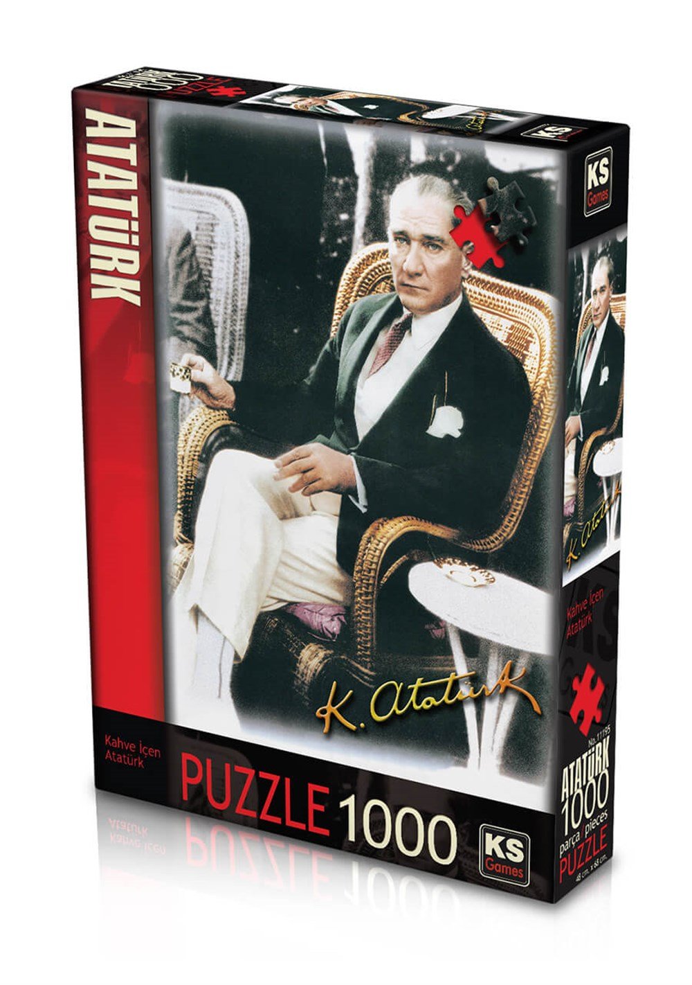 KS 1000 PARCA PUZZLE KAHVE ICEN ATATURK Diğer KS 11195