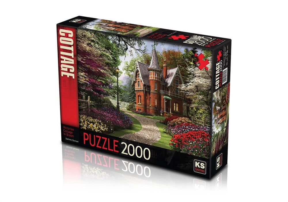 KS 2000 PARCA PUZZLE VICTORIAN COTTAGE IN BLOOM Diğer KS 11294