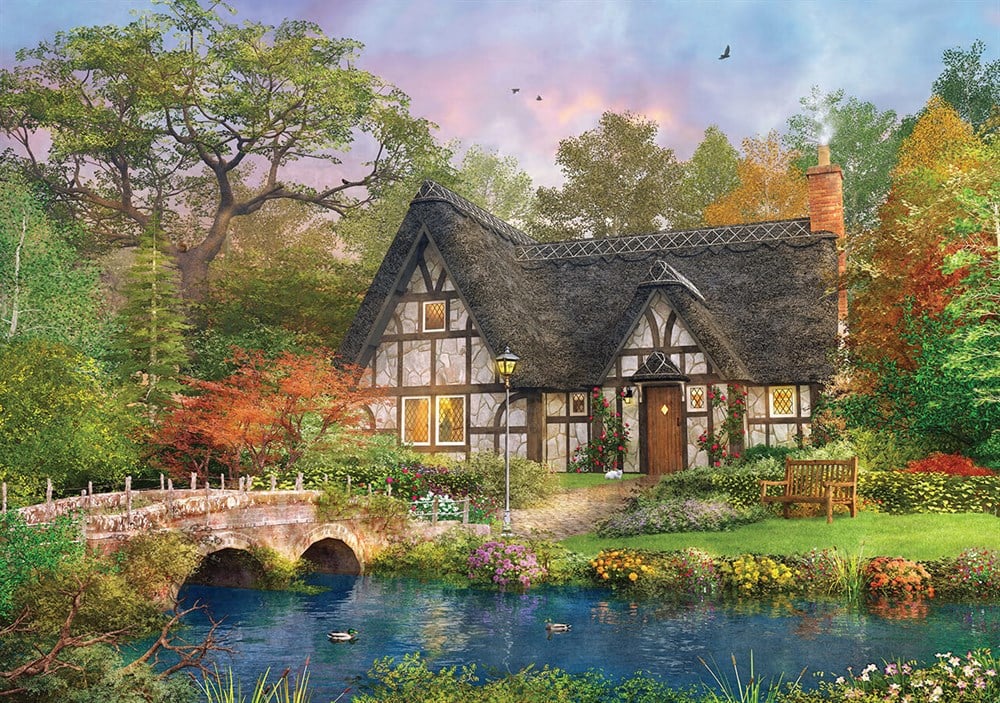 KS 2000 PARCA PUZZLE THE STONEY BRIDGE COTTAGE Diğer KS 11479