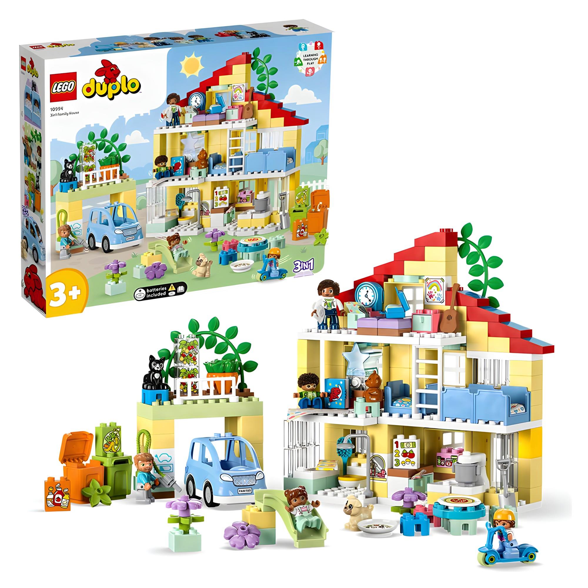 LEGO DUPLO KASABASI 3 U 1 ARADA AILE EVI 10994 Diğer LED10994