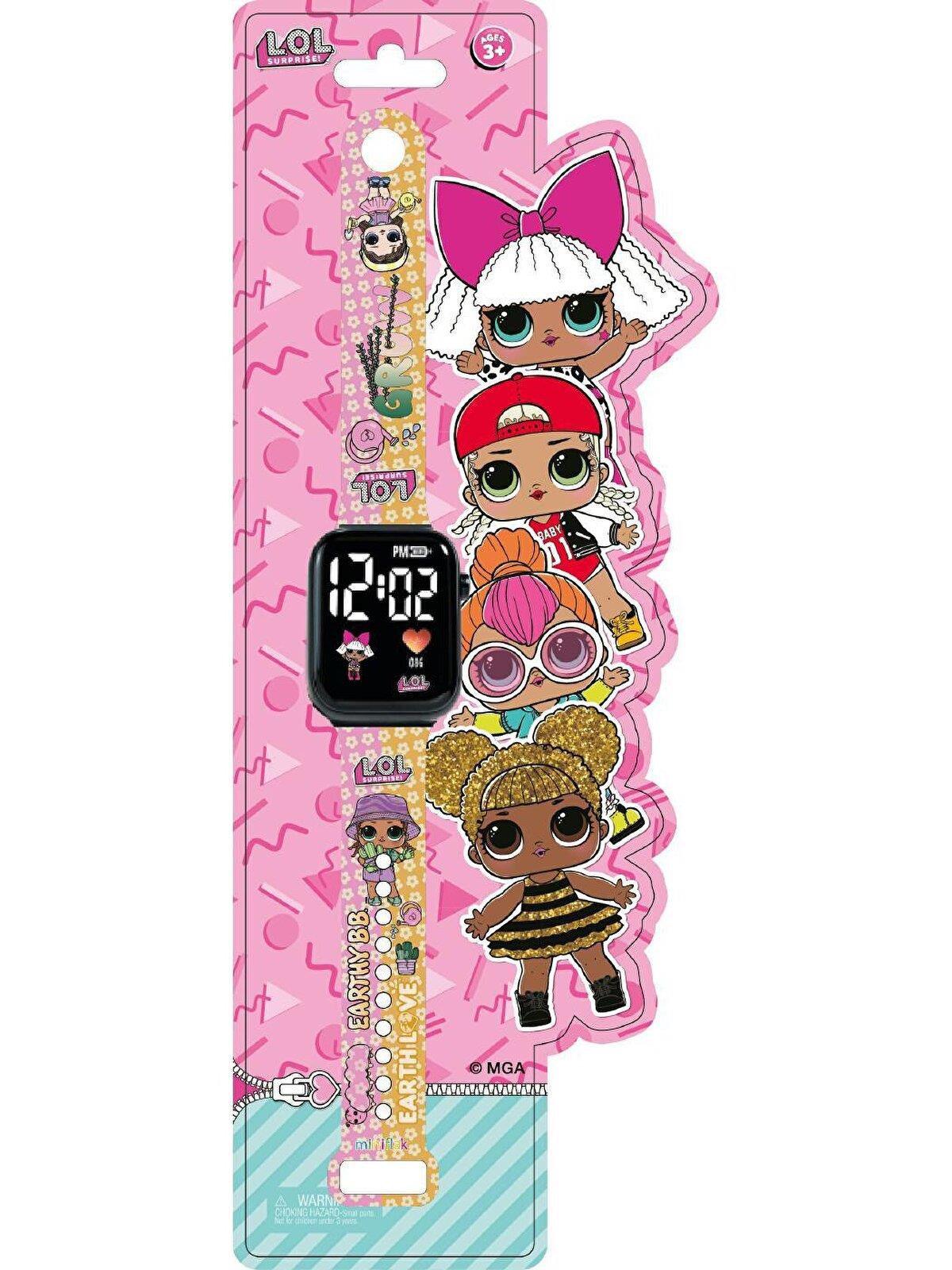 MINIFLAK L.O.L SURPRISE LED SARI-PEMBE COCUK KOL SAATI Diğer LOL5089