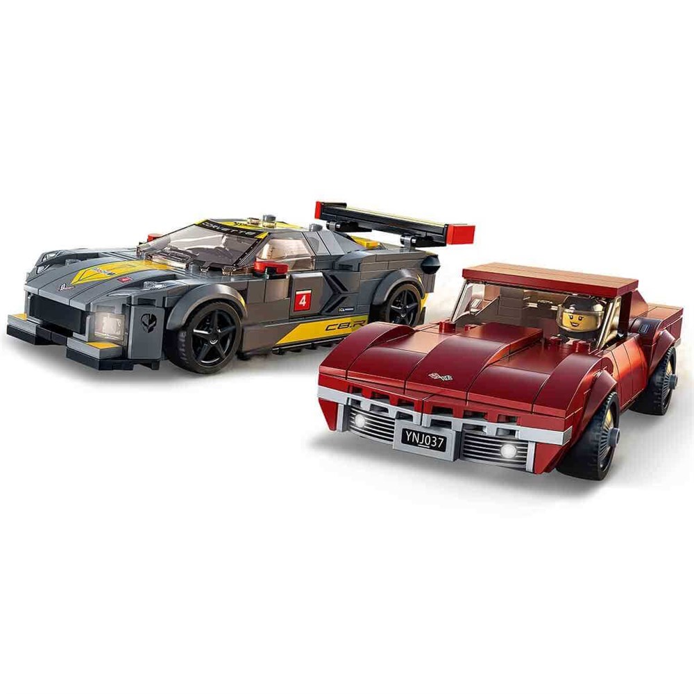 LEGO SPEED CHAMPIONS CHEVROLET CHAMPIONS C8.R YARIS ARABASI VE 1968 CHEVROLET CORVETTE 76903 Diğer LSR76903