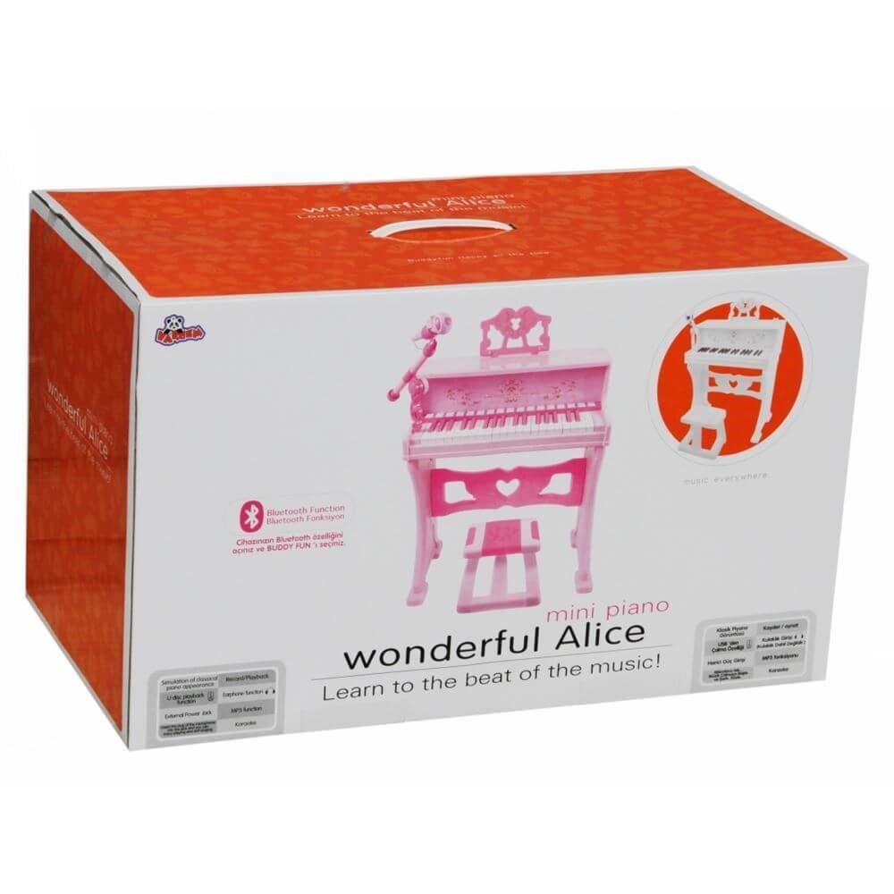 Kut.37 Tus Mikrofonlu Büyük Piyano Pembe Diğer N900 88033 P