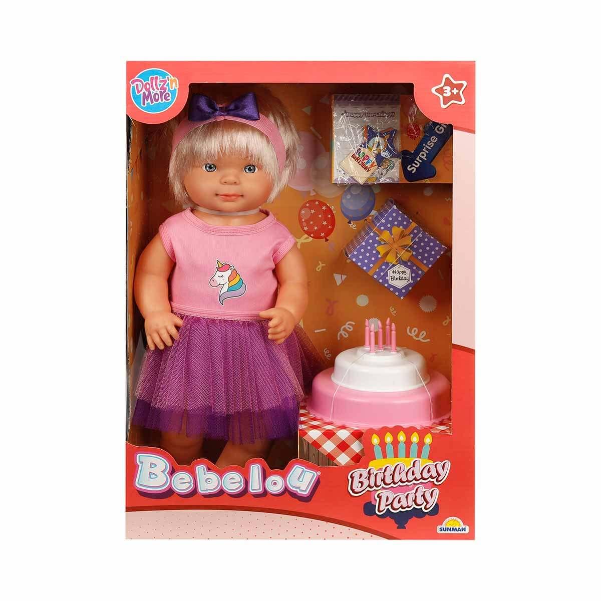 Bebelou Doğum Günü Bebeği 40 cm Mor Diğer S00040021 M