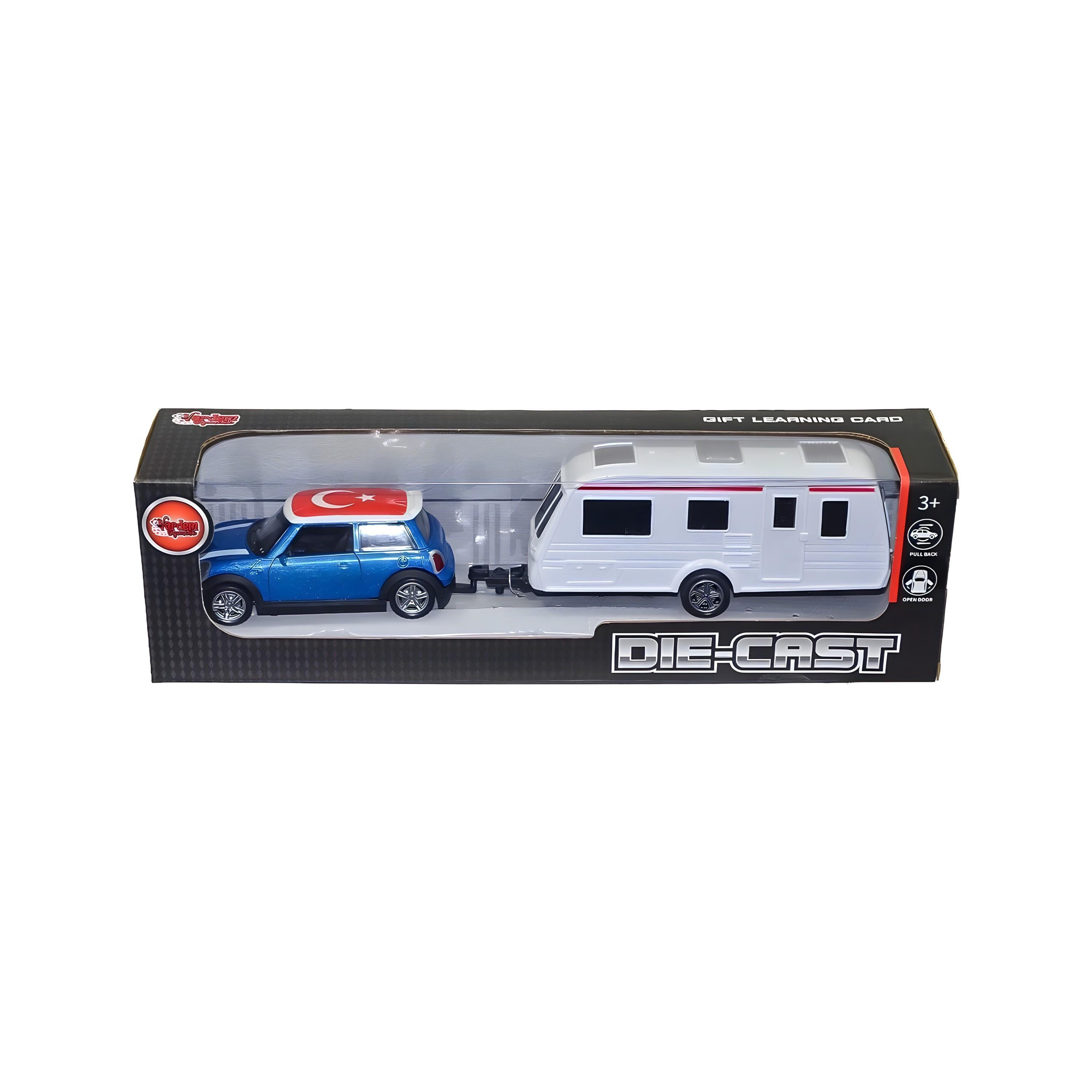 KUTULU KARAVAN CEKEN DIE-CAST MINI ARABA Diğer XFD1003